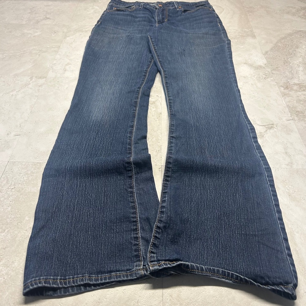 Signature by Levi Strauss Modern Boot Cut Jeans Dark Wash Womens 10L W30 L34